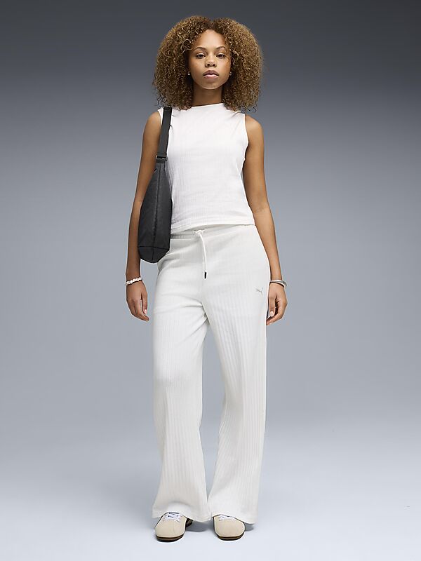 PUMA W COMFORT HIGH-WAIST WIDE LEG PANTS på
