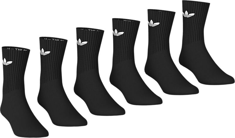 ADIDAS ORIGINALS U Trefoil Cushion Crew Socks 6 Pairs på