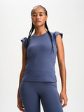 SOC W Soft Fitness Frill Top på
