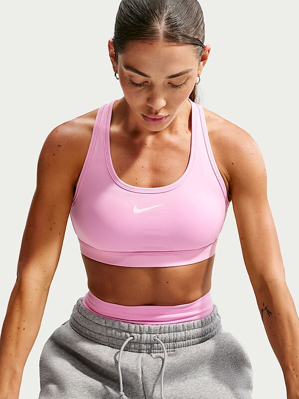 NIKE W Nk Swsh Med Spt Bra på