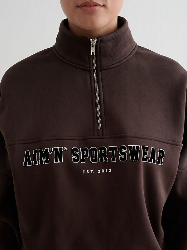 AIM´N W Varisty Sweat Half Zip på