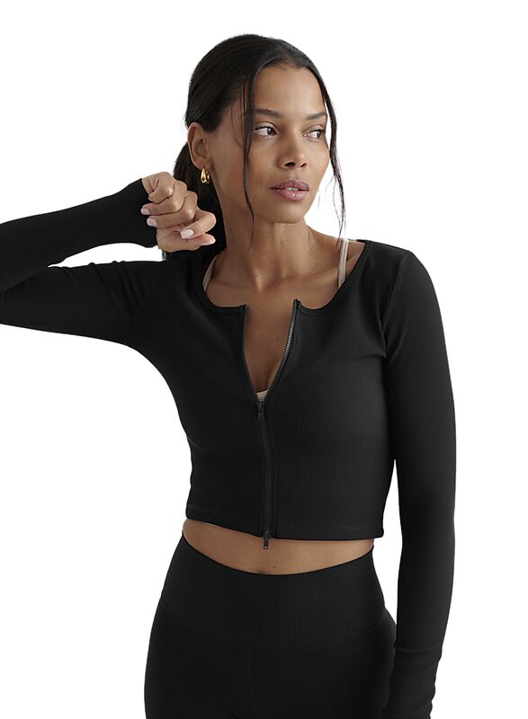 AIM´N Ribbed Performance Zipped Cardigan på
