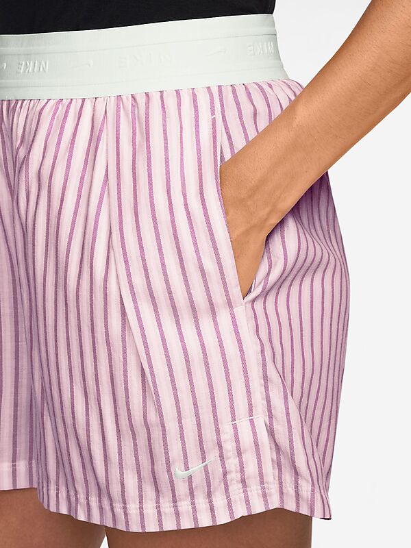 NIKE W CHILL POPLIN STRIPE SHORTS på