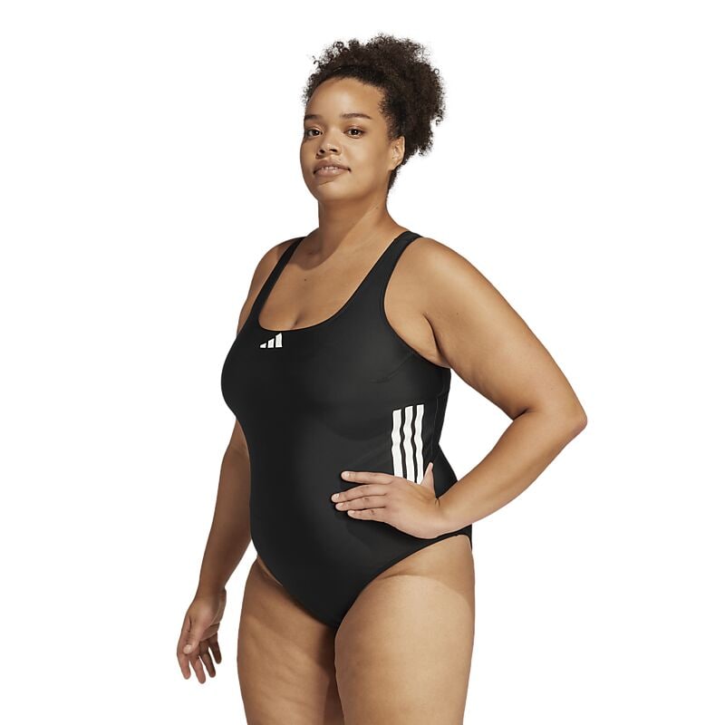 ADIDAS W 3-Stripes C-Back Swimsuit (Plus Size) på