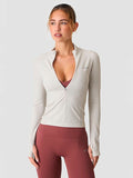 ICANIWILL DEFINE SEAMLESS INVISIBLE 1/2 ZIP LS W på