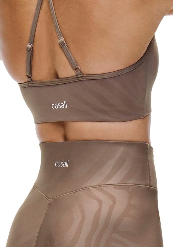 CASALL Sleek Strappy Sports Bra Printed på
