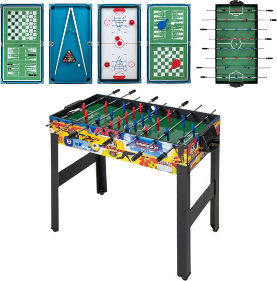 NORTHIX 12-in-1 Multi-game Table: Foosball, Air Hockey, Billiards på