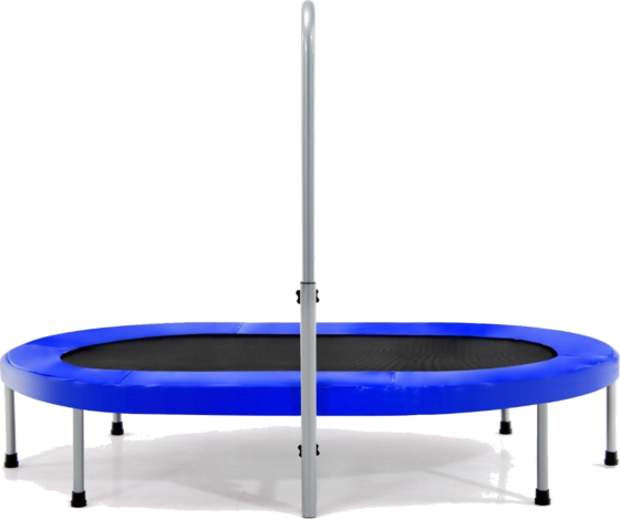 NORTHIX 2 Person Trampoline With Height-adjustable Handle Mini Trampoline 154 X 90 X 92 -132 Cm Blue på