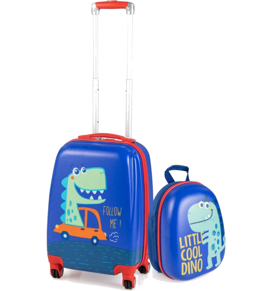 B2X 2-piece Children's Luggage Set, Hand Luggage And Backpack Set, Blue på