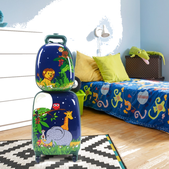 B2X 2-piece Suitcase Set Travel Luggage Children's Luggage 16'' Suitcase + 12'' Backpack på