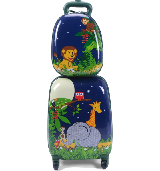 B2X 2-piece Suitcase Set Travel Luggage Children's Luggage 16'' Suitcase + 12'' Backpack på
