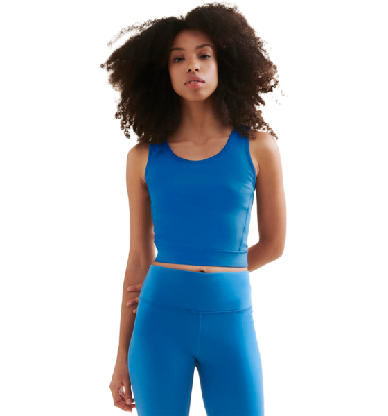 WELLICIOUS 3/4 Crop Top - Shoreline Blue på