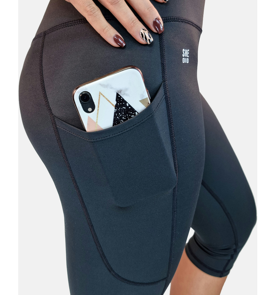 SHE DID 3/4 Tights Svart på