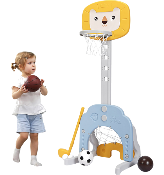 B2X 3-in-1 Basketball Hoop Set Basketball Hoop With Adjustable Height Lightweight Stable Basketball Se på