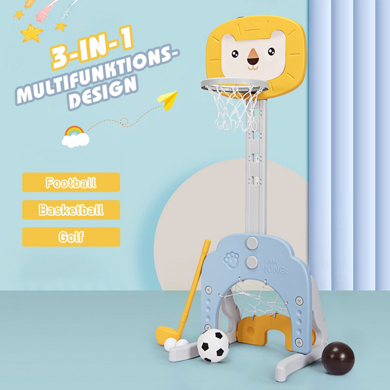 B2X 3-in-1 Basketball Hoop Set Basketball Hoop With Adjustable Height Lightweight Stable Basketball Se på