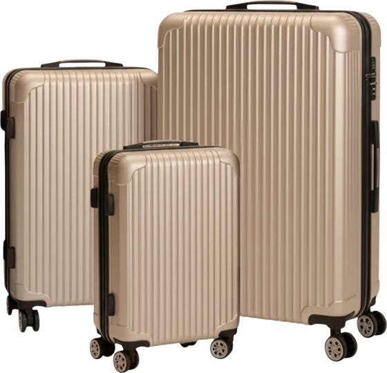 NORTHIX 3-piece Hard-shell Luggage Set With Spinner Wheels på