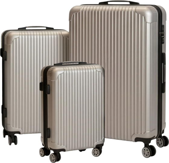 NORTHIX 3-piece Hard-shell Luggage Set With Spinner Wheels på