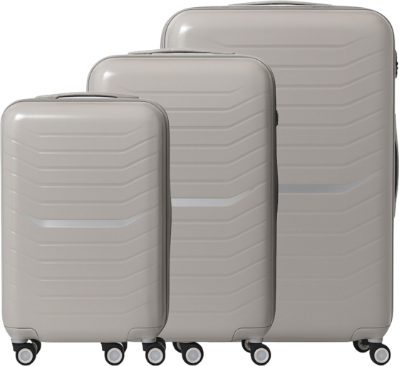 NORTHIX 3-piece Hard-shell Luggage Set With Tsa Lock på