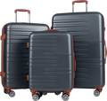 NORTHIX 3-piece Hardshell Luggage Set With Tsa Lock, 360 Wheels på