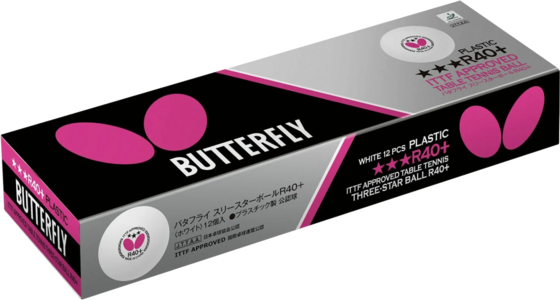BUTTERFLY 3-stjärnig Tävlingsboll 12-pack på