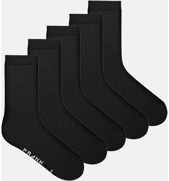 FRANK DANDY 5-pack Bamboo Solid Crew Sock på