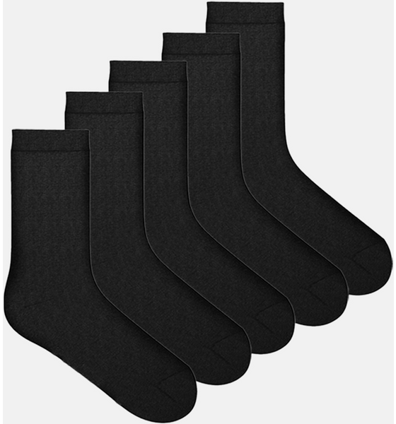 FRANK DANDY 5-pack Bamboo Solid Crew Sock på