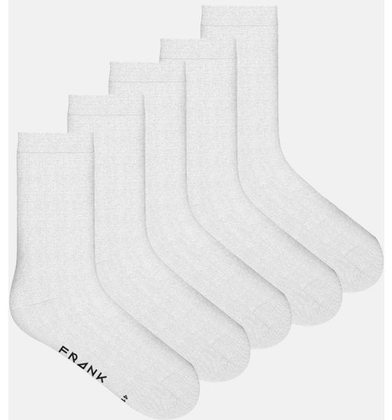 FRANK DANDY 5-pack Bamboo Solid Crew Sock på