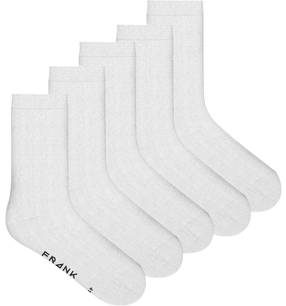 FRANK DANDY 5-pack Cotton Solid Crew Socks på