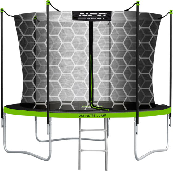 B2X 6ft/183cm Garden Trampoline With Inner Net And Ladder Neo-sport på