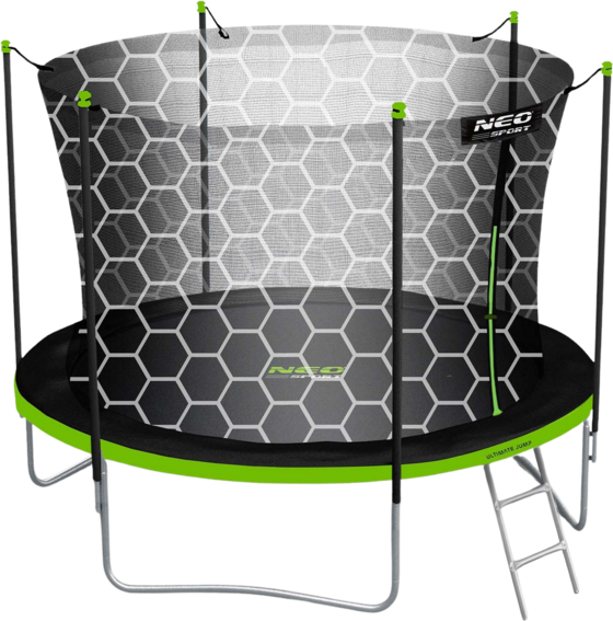 B2X 6ft/183cm Garden Trampoline With Inner Net And Ladder Neo-sport på