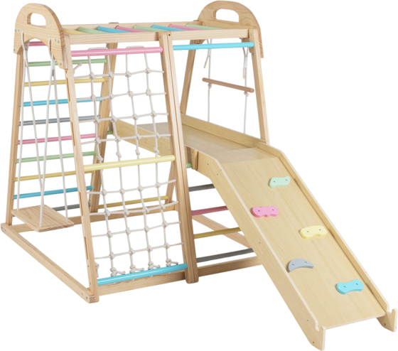 NORTHIX 8-in-1 Wooden Montessori Climbing Set For Kids på