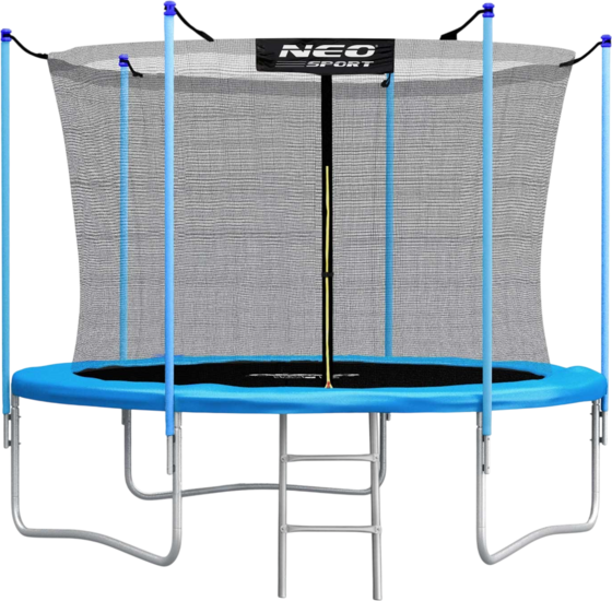 B2X 8ft/252cm Garden Trampoline With Inner Net And Neo-sport Ladder på