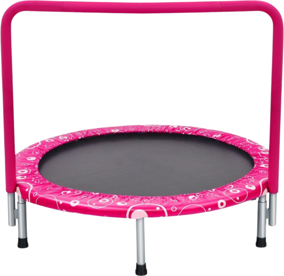 NORTHIX 92 Cm Children's Trampoline, Mini Trampoline With Handle, Foldable Trampoline, Load Capacity Up To 1 på