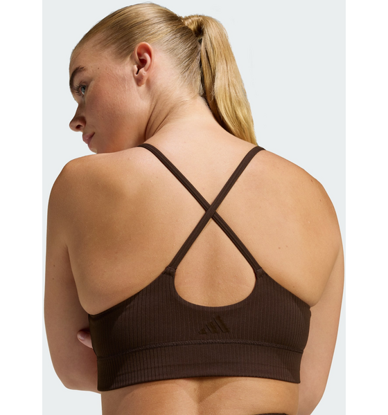 ADIDAS Adidas Adidas All Me Light Support Ribbstickad Longline-bh på