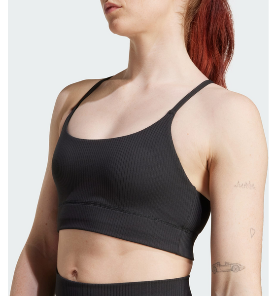 ADIDAS Adidas Adidas All Me Light Support Ribbstickad Longline-bh på
