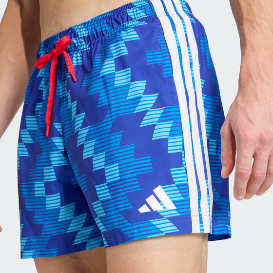 ADIDAS Adidas Badshorts Med Fotbollsinspirerad Grafik 12,5 Cm på