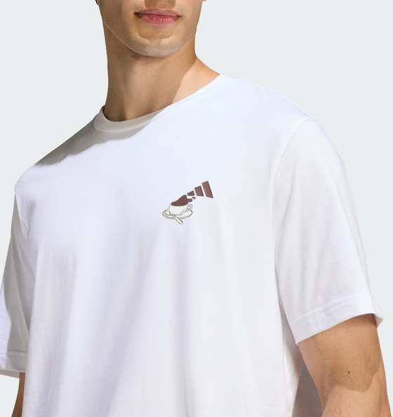 ADIDAS Adidas Coffee Cafe Cheesecake Graphic T-shirt på
