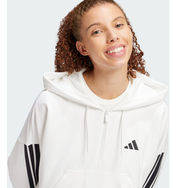 ADIDAS Adidas Essentials 3-stripes French Terry Quarter-zip Hoodie på