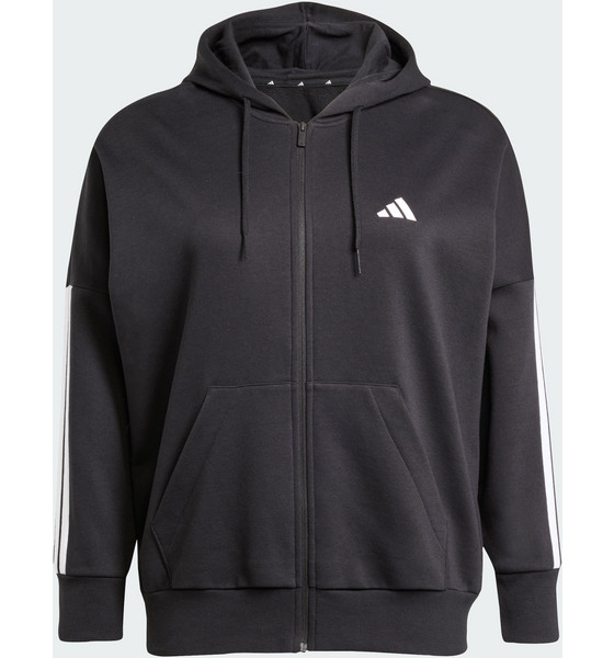 ADIDAS Adidas Essentials 3-stripes Full-zip Fleece Hoodie (plus Size) på