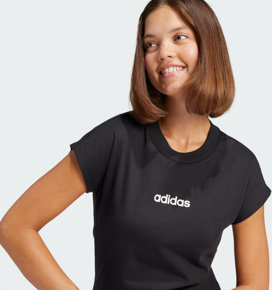 ADIDAS Adidas Essentials Linear Cotton T-shirt på