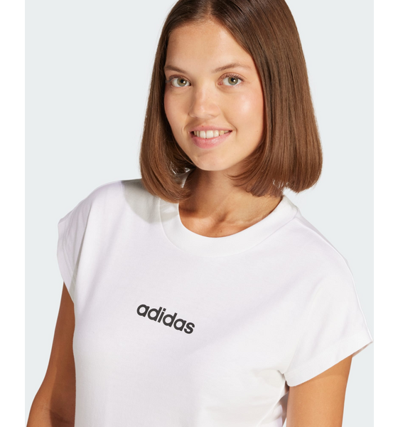ADIDAS Adidas Essentials Linear Cotton T-shirt på