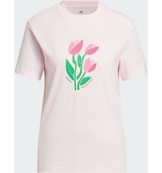 ADIDAS Adidas Floral Bloom At Your Own Pace T-shirt Med Grafik på