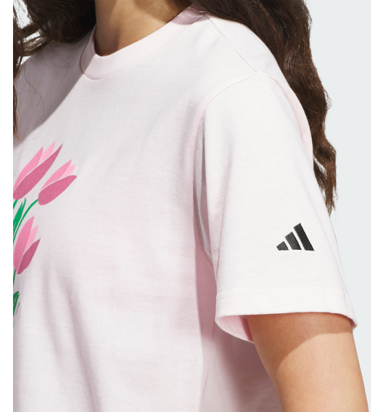 ADIDAS Adidas Floral Bloom At Your Own Pace T-shirt Med Grafik på