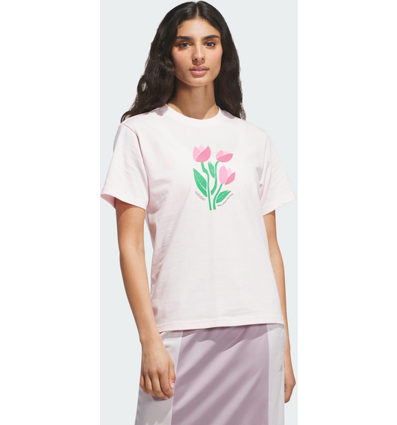 ADIDAS Adidas Floral Bloom At Your Own Pace T-shirt Med Grafik på