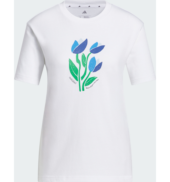 ADIDAS Adidas Floral Bloom At Your Own Pace T-shirt Med Grafik på