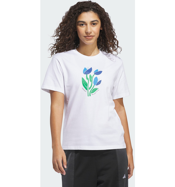 ADIDAS Adidas Floral Bloom At Your Own Pace T-shirt Med Grafik på