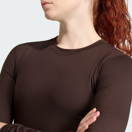 ADIDAS Adidas Hyperglam Cropped Long Sleeve T-shirt på