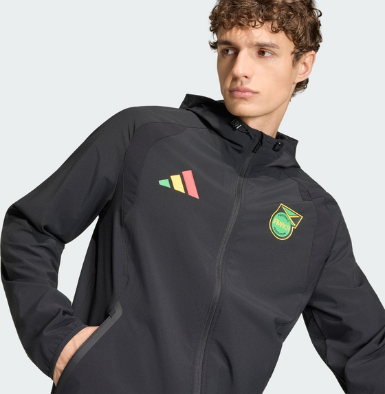 ADIDAS Adidas Jamaica X Bob Marley Tiro Travel Full Zip Windbreaker Jacka på