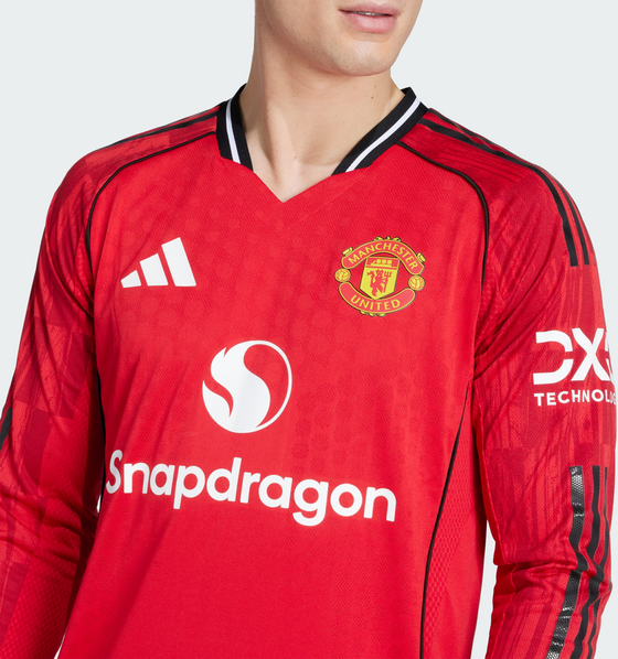 ADIDAS Adidas Manchester United 25/26 Långärmad Autentisk Hemmatröja på