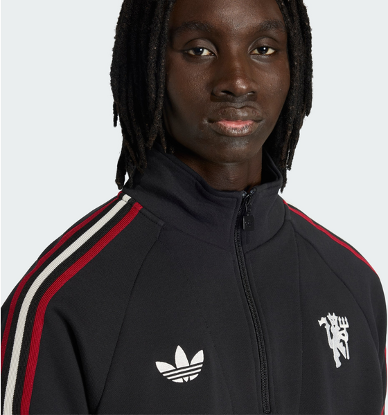 ADIDAS Adidas Manchester United Originals Tröja Med Halv Dragkedja på